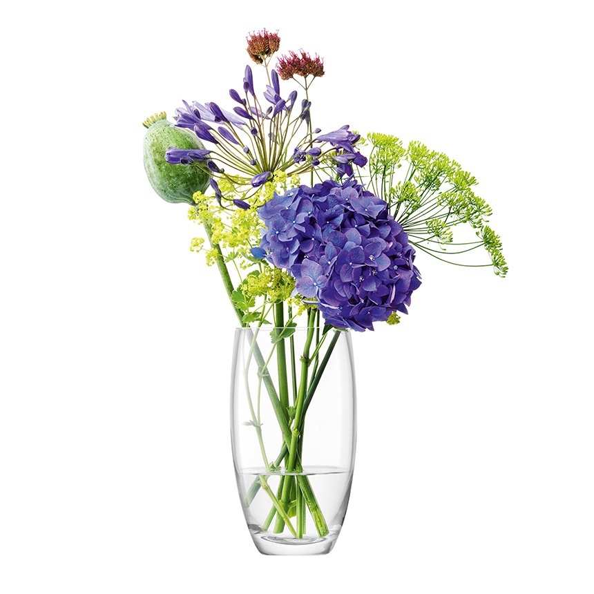 LSA International ե١ FLOWER ե BARREL BOUQUET VASE  H20cm Ʃ饹//ץ/饹١/̲/̲ƥꥢ/ե󥸥/̺/ϥɥ㡼/