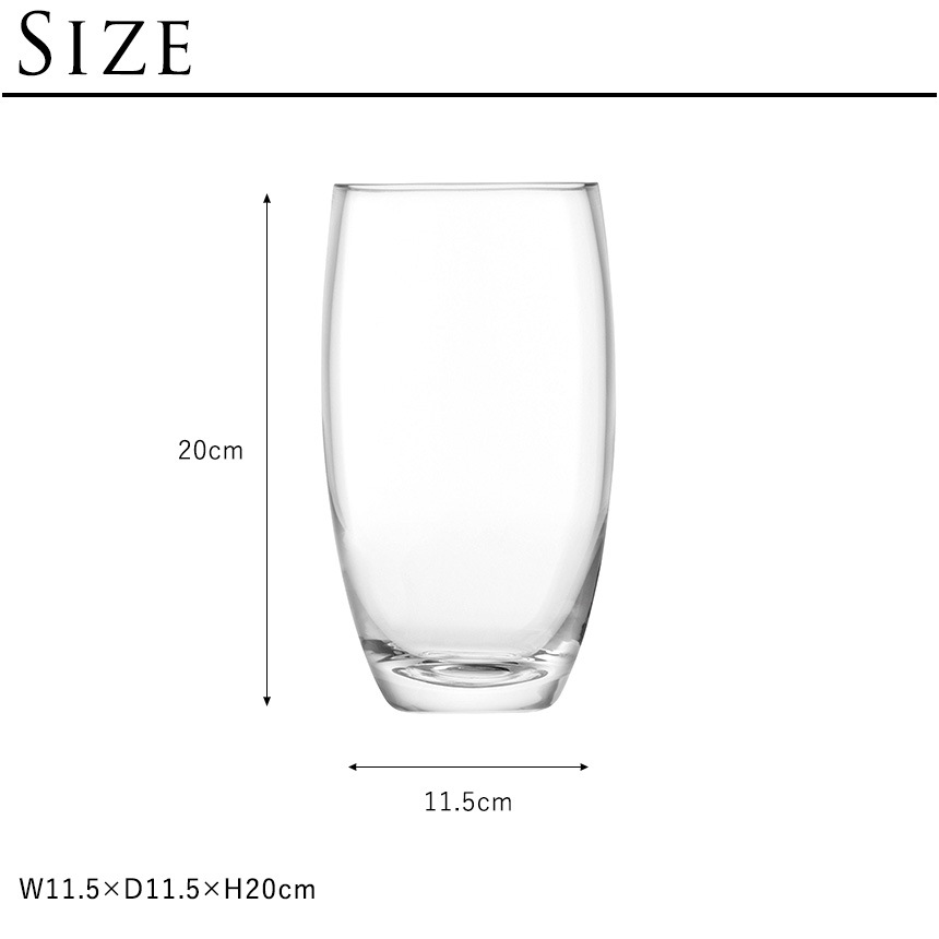 LSA International ե١ FLOWER ե BARREL BOUQUET VASE  H20cm Ʃ饹//ץ/饹١/̲/̲ƥꥢ/ե󥸥/̺/ϥɥ㡼/