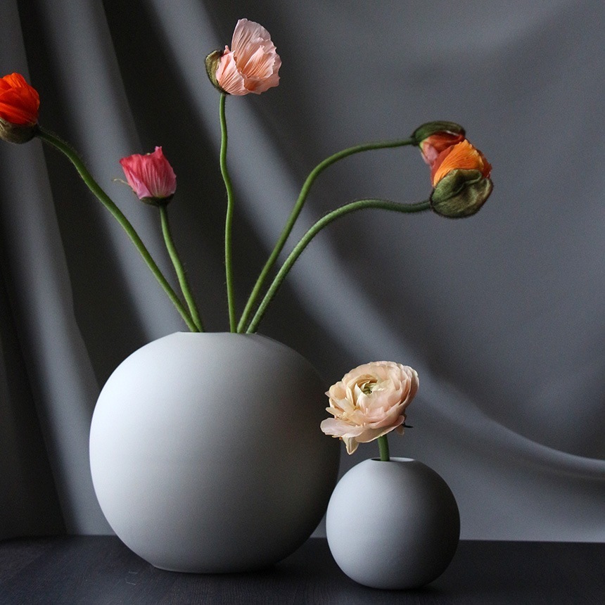 COOEE �������� Ball Vase ľ��20cm  �̲� ���� �ݤ� ƫ�� ������� �ե��١��� �ݷ� ���� �����ޤ� �ܡ��뷿 �� ������ ���� ���襤�� ����ƥꥢ ���� �̲�����  ������̵����