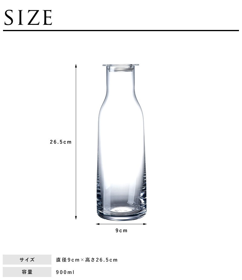 ����ե� ̵�����饹 �ԥå��㡼  HOLMEGAARD �ۥ�६���� MINIMA ���դ��ܥȥ� 900ml  �����������ܥȥ� �̲� �֥��� �͵�