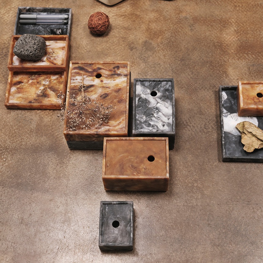 ferm LIVING �ե������ӥ� Mist Box �ߥ��ȥܥå��� 15��20cm  �̲����� ��ʪ���� �������� ����ƥꥢ���� ��Ǽ ������ �ܥå��� �Х��롼�� ���������꡼ ���奨�꡼ ���åȥ� ������������Ź  ������̵����