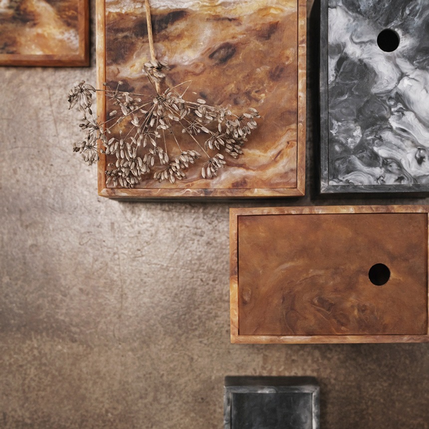 ferm LIVING �ե������ӥ� Mist Box �ߥ��ȥܥå��� 15��20cm  �̲����� ��ʪ���� �������� ����ƥꥢ���� ��Ǽ ������ �ܥå��� �Х��롼�� ���������꡼ ���奨�꡼ ���åȥ� ������������Ź  ������̵����
