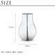 硼󥻥 CAFU VASE ե١  ƥ쥹 S ľ14.8cm ⤵21.6cm  ե顼١ ִ ° ƥ쥹 С  ե󥸥  ̲  ̵