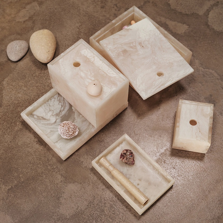 ferm LIVING �ե������ӥ� Mist Tray �ߥ��� �ȥ쥤 10��15cm  �̲����� ��ʪ���� ���̽� �Х��롼�� �Х����å� �Х������ƥ� �����å��� �Ťͼ�Ǽ ��������Ź ����͢����