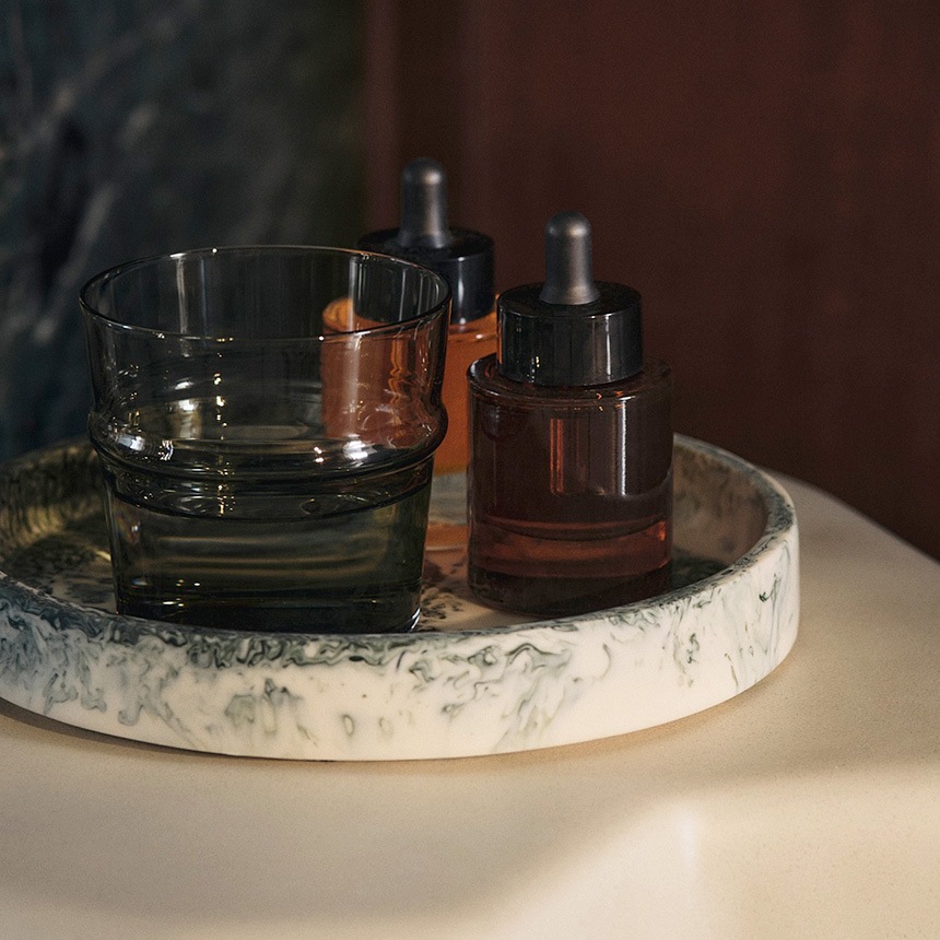 ferm LIVING �ե������ӥ� Mist Tray �ߥ��� �ȥ쥤 ľ��30cm  �̲����� ��ʪ���� ���̽� �Х��롼�� �Х����å� �Х������ƥ� �����å��� �Ťͼ�Ǽ ��������Ź ����͢����  ������̵����