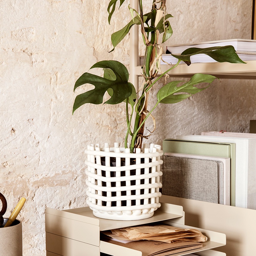 ferm LIVING �ե������ӥ� ����ߥå� �Х����å� �顼�� ľ��23.5cm  �̲� ���� ����ƥꥢ ���� ������� ��ʪ���� �ǥ�ޡ��� ��Ǽ ƫ�� �ݥåȥ��С� ȭ���С� ����ƥꥢ���� �̲����� ���å��� ���� ��ӥ�