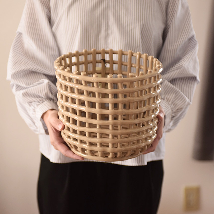 ferm LIVING �ե������ӥ� ����ߥå� �Х����å� �顼�� ľ��23.5cm  �̲� ���� ����ƥꥢ ���� ������� ��ʪ���� �ǥ�ޡ��� ��Ǽ ƫ�� �ݥåȥ��С� ȭ���С� ����ƥꥢ���� �̲����� ���å��� ���� ��ӥ�