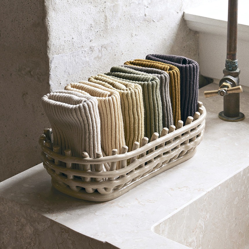 ferm LIVING �ե������ӥ� ����ߥå� �Х����å� �����Х� ��30cm  �̲� ���� ����ƥꥢ ���� ������� ��ʪ���� �ǥ�ޡ��� ��Ǽ ƫ�� �ݥåȥ��С� ȭ���С� ����ƥꥢ���� �̲����� ���å��� ���� ��ӥ�