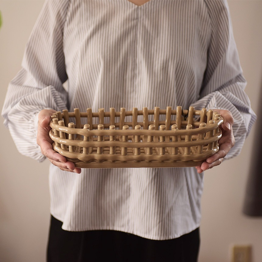 ferm LIVING �ե������ӥ� ����ߥå� �Х����å� �����Х� ��30cm  �̲� ���� ����ƥꥢ ���� ������� ��ʪ���� �ǥ�ޡ��� ��Ǽ ƫ�� �ݥåȥ��С� ȭ���С� ����ƥꥢ���� �̲����� ���å��� ���� ��ӥ�