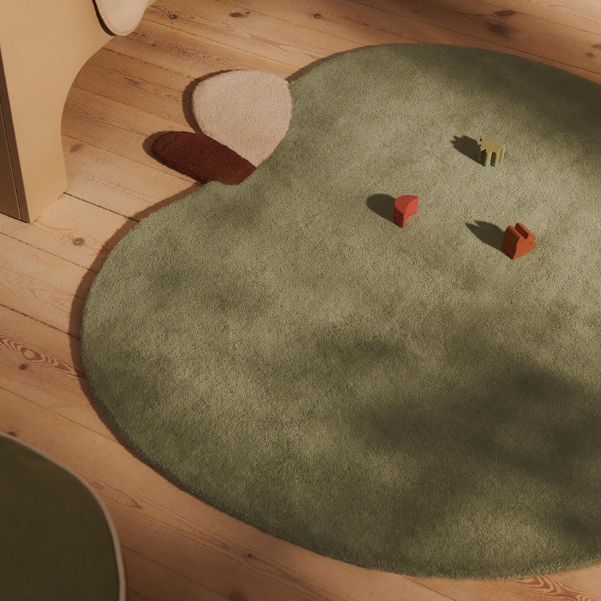 ferm LIVING �ե������ӥ� ��󥴤Υ饰 Apple Tufted Rug  �ޥå� ����ƥꥢ ���� �饰�ޥå� ������� ���襤�� ������饰 ��ӥ� ���� �Ҷ����� ���å�  ������̵����