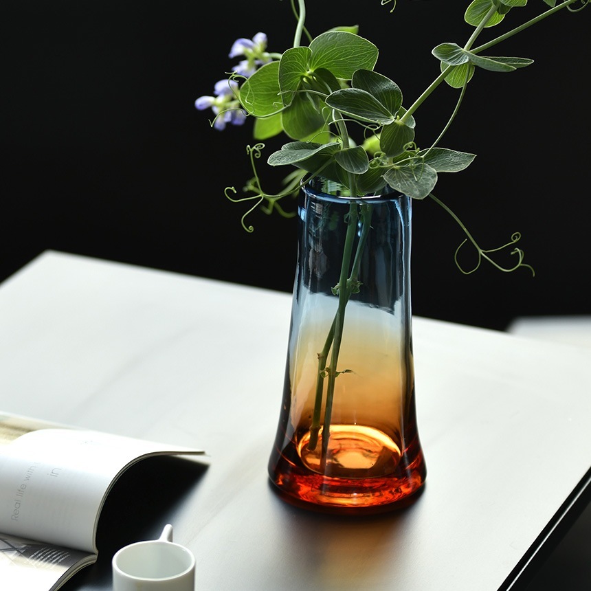 ���� ���饹 ������� ������ S �⤵24cm  ���饹���� ���顼���饹 �ե��١��� vase ����ƥꥢ ���� ���� �ޤ�� �̲�