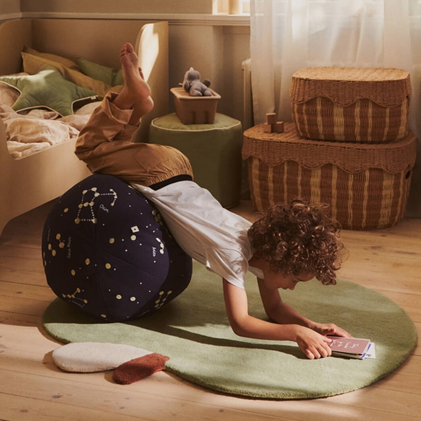 ferm LIVING �ե������ӥ� �����ŷ�Υ��å���� ľ��50cm Constellation Pouf  �̲� ���å���� ������� ������ �̲����� ����ƥꥢ ��ӥ� �Ҷ� ��� ���襤��  ������̵����