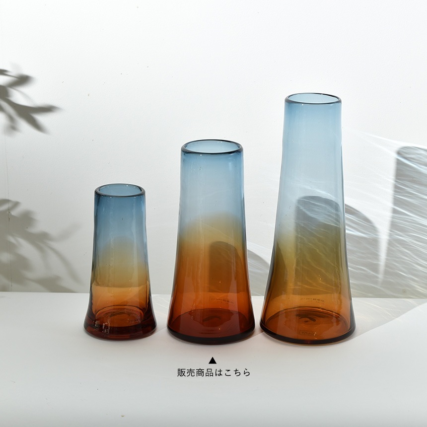 ���� ���饹 ������� ������ M �⤵31cm  ���饹���� ���顼���饹 �ե��١��� vase ����ƥꥢ ���� ���� �ޤ�� �̲�