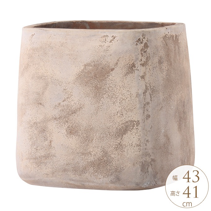 テラコッタ プランター 71x36x34cm 大型 鉢 プランター テラコッタ スクエア 43×43cm 大きいナチュラル