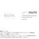 ץ󥷥  ̲ nora. Υ mam ޥ   (24)  ʥ  åɥå 2 ץå Ǽ ŷ