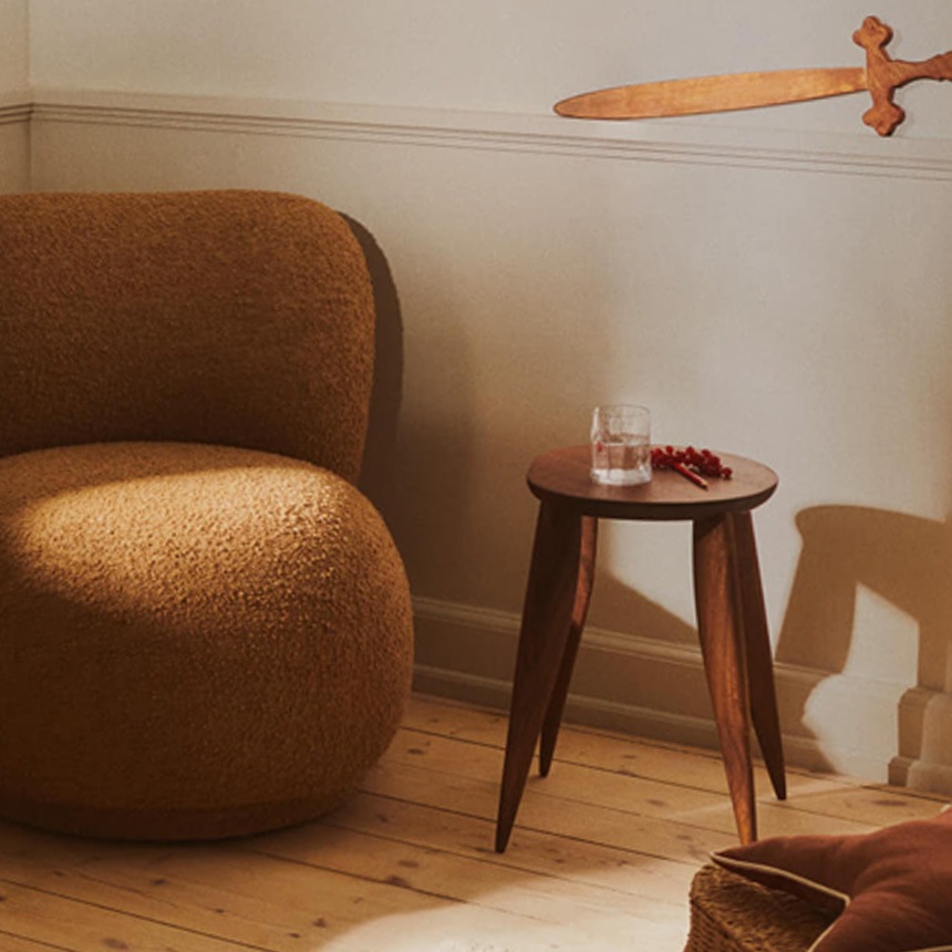 ferm LIVING �ե������ӥ� Feve �����ɥơ��֥� �̲��ȶ� ����ƥꥢ ������� �ơ��֥� �ʥ��ȥơ��֥� ��ӥ� ���� �̲��ȶ� �͵� �֥��� ����͢����