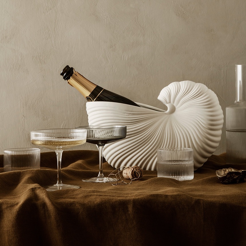 ferm LIVING �ե������ӥ� Ripple ��åץ� �����ѥ󥰥饹 2�ӥ��å�  �̲� ���饹 ���å� �磻�󥰥饹 �ǥ����ȥ��å� ����ƥꥢ ���� ���å��� ������� 2�ĥ��å� �ڥ� ��� �ǥ����ȥ��饹  ������̵����