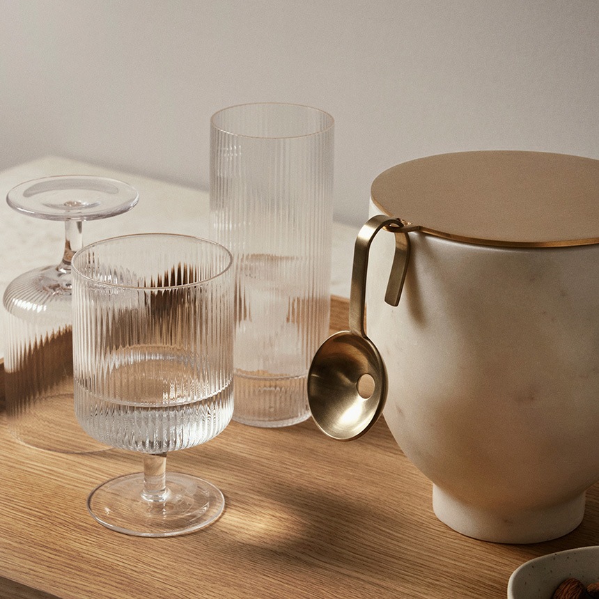 ferm LIVING �ե������ӥ� Ripple ��åץ� �磻�󥰥饹 2�ӥ��å�  �̲� ���饹 ���å� �磻���� �֥磻�� ��磻�� �ǥ����ȥ��å� ����ƥꥢ ���� ���å��� ������� 2�ĥ��å� �ڥ� ��� �ǥ����ȥ��饹  ������̵����