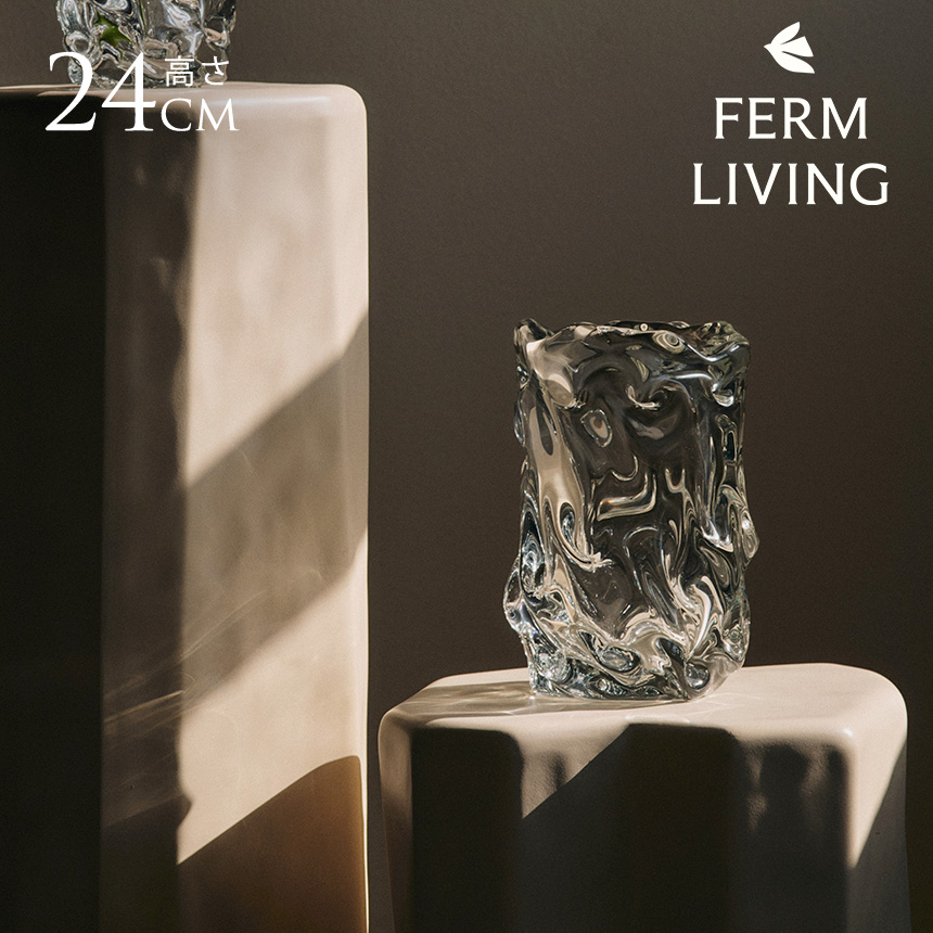 ferm LIVING �ե������ӥ� Virelle �ӥ�� ���� ��Υ����� L �⤵24cm �̲����ߤ������ ���ꥢ Ʃ�� ���� ��ӥ� �ޤ�� ����ƥꥢ ���� �֥��� �͵� �緿 �礭�� �礭�� ��������Ź