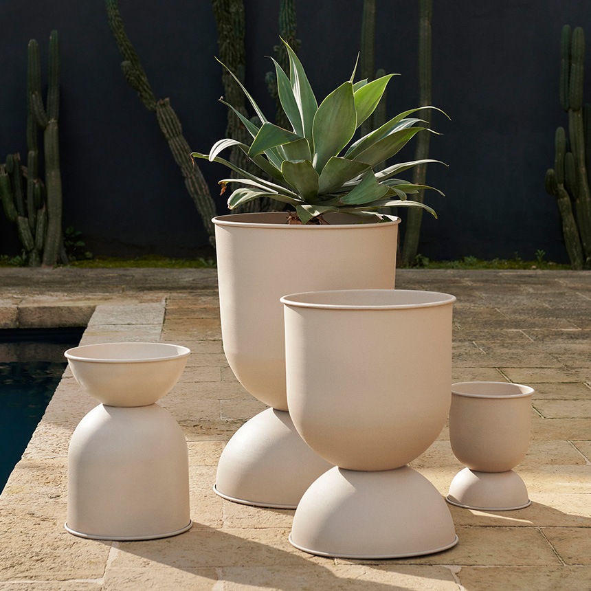 ferm LIVING Hourglass Pot ������饹 �ݥå� XS������  �ץ�󥿡� ������� ȭ���С� �̲� �֥��� �͵� �����ǥ󻨲�