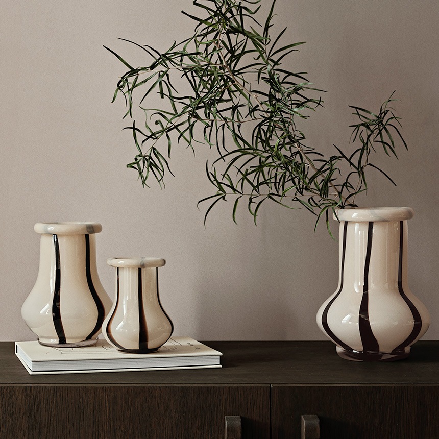 ferm LIVING եӥ Riban Х ̲  ե١ ⤵15cm  ̲ 饹 饹  ֥ ͵  ƥꥢ ե١  ۥ磻 ꡼  ֥  ̵