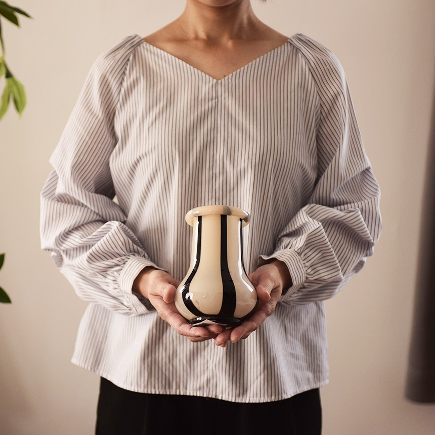 ferm LIVING եӥ Riban Х ̲  ե١ ⤵15cm  ̲ 饹 饹  ֥ ͵  ƥꥢ ե١  ۥ磻 ꡼  ֥  ̵