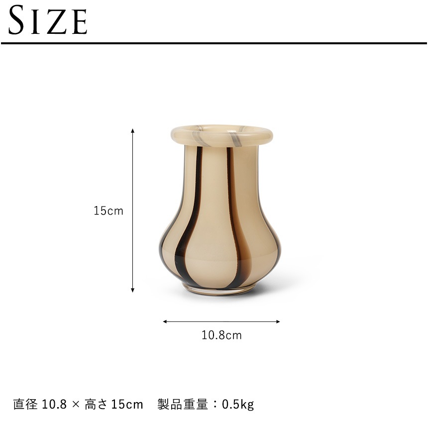 ferm LIVING եӥ Riban Х ̲  ե١ ⤵15cm  ̲ 饹 饹  ֥ ͵  ƥꥢ ե١  ۥ磻 ꡼  ֥  ̵