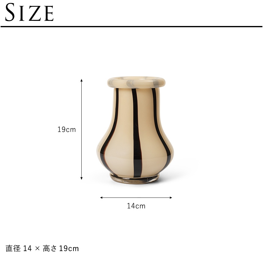 ferm LIVING �ե������ӥ� Riban ��Х� �̲� ���� �ե��١��� �⤵19cm  �̲����� ���饹���� ���饹 ����� �֥��� �͵� ������� ����ƥꥢ �ե��١��� �� �ۥ磻�� ���꡼�� ���� ���֥���  ������̵����