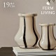 ferm LIVING �ե������ӥ� Riban ��Х� �̲� ���� �ե��١��� �⤵19cm  �̲����� ���饹���� ���饹 ����� �֥��� �͵� ������� ����ƥꥢ �ե��١��� �� �ۥ磻�� ���꡼�� ���� ���֥���  ������̵����