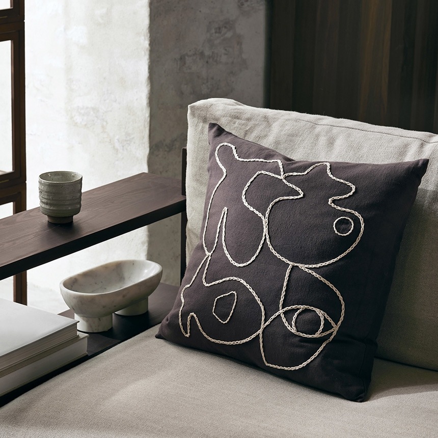 ferm LIVING �ե������ӥ� �̲� ���å���� Figure Cushion 50��50  ������� ���å���󥫥С� ������ �̲� ����ƥꥢ ���� ��� �դ� ���ե��� ���� ��ӥ�  ������̵����