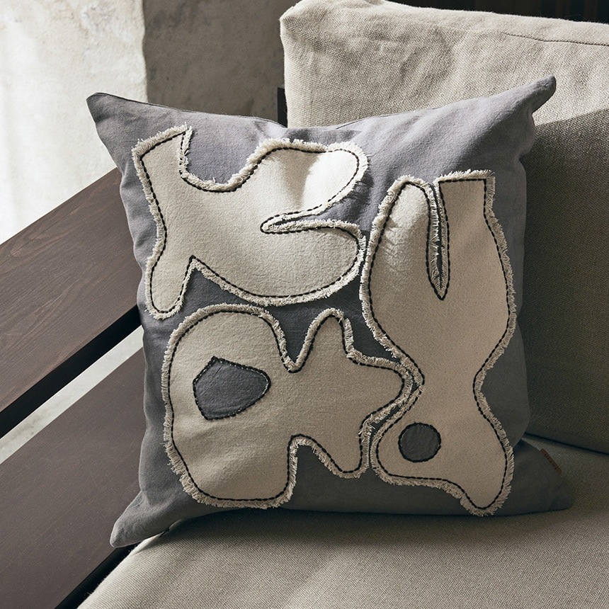ferm LIVING �ե������ӥ� �̲� ���å���� Figure Cushion 50��50  ������� ���å���󥫥С� ������ �̲� ����ƥꥢ ���� ��� �դ� ���ե��� ���� ��ӥ�  ������̵����