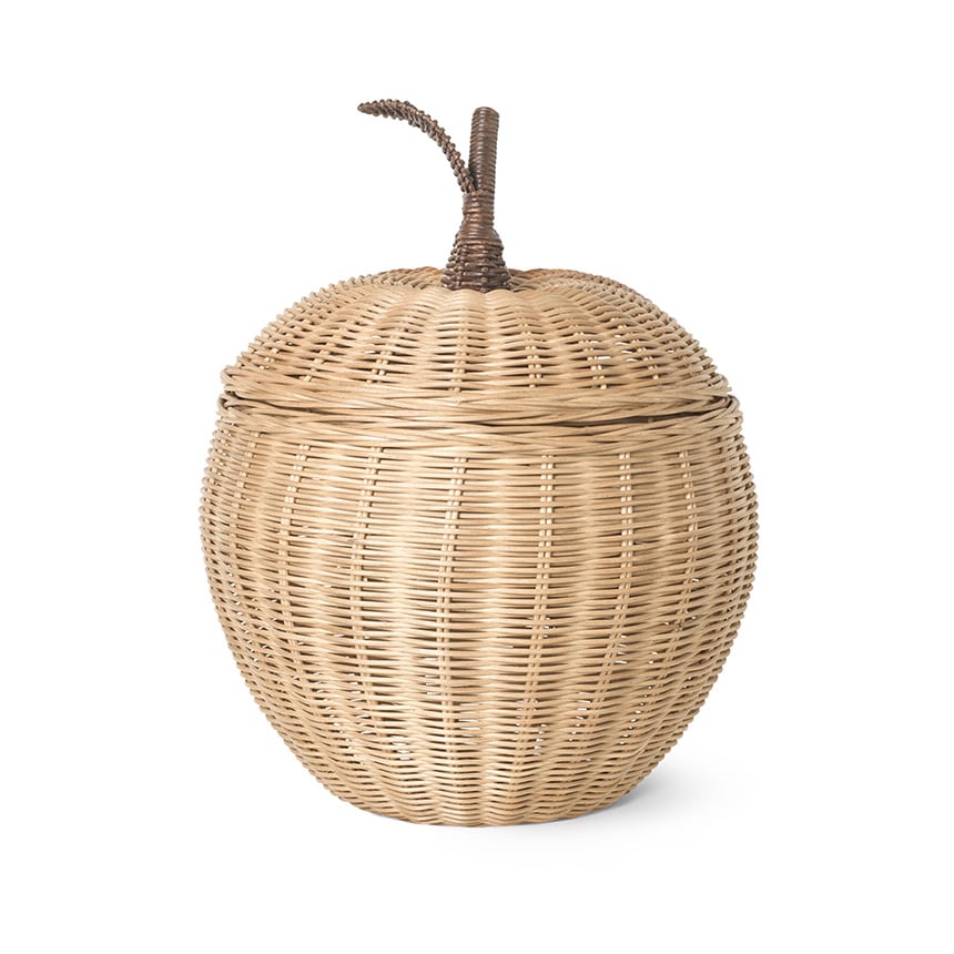 ferm LIVING Apple Braided Storage ��󥴤Υ��� L������  ������� �ǥ����ץ쥤 �̲� ���� ����ƥꥢ �Х����å� �饿��