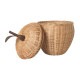 ferm LIVING Apple Braided Storage ��󥴤Υ��� L������  ������� �ǥ����ץ쥤 �̲� ���� ����ƥꥢ �Х����å� �饿��