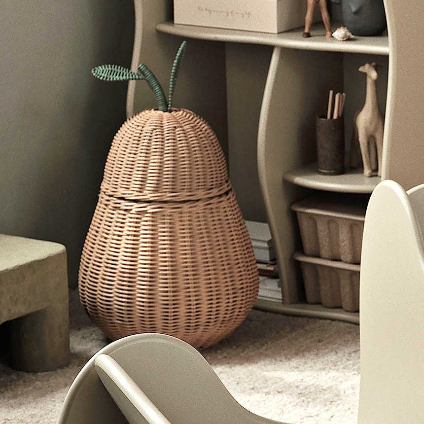 ferm LIVING Pear Braided Storage �Υʥ��Υ��� L������  ������� �ǥ����ץ쥤 �̲� ���� ����ƥꥢ �Х����å� �饿��