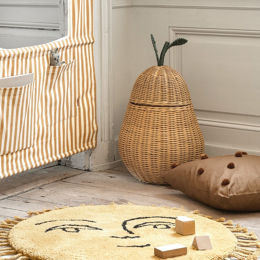 ferm LIVING Pear Braided Storage �Υʥ��Υ��� L������  ������� �ǥ����ץ쥤 �̲� ���� ����ƥꥢ �Х����å� �饿��