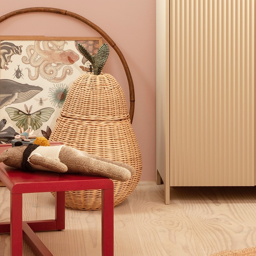 ferm LIVING Pear Braided Storage �Υʥ��Υ��� L������  ������� �ǥ����ץ쥤 �̲� ���� ����ƥꥢ �Х����å� �饿��