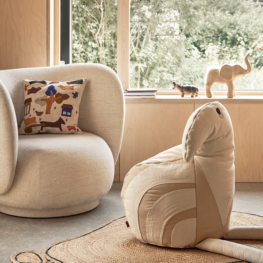 ���å���� ������� �̲� ����� ferm LIVING �ե������ӥ� �ӥ�å����å���� 40cm��40cm  ����ƥꥢ ���� ��� �դ� ��� ���å���󥫥С� ���ե��� ���� ��ӥ�  ������̵����