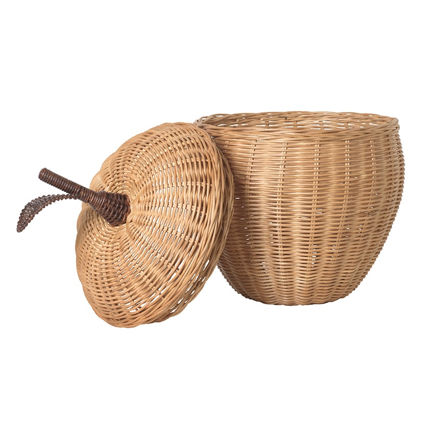 ferm LIVING Apple Braided Storage ��󥴤Υ��� S������  ������� �ǥ����ץ쥤 �̲� ���� ����ƥꥢ �Х����å� �饿��