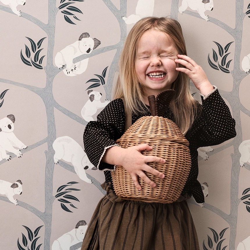 ferm LIVING Apple Braided Storage ��󥴤Υ��� S������  ������� �ǥ����ץ쥤 �̲� ���� ����ƥꥢ �Х����å� �饿��