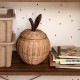 ferm LIVING Apple Braided Storage ��󥴤Υ��� S������  ������� �ǥ����ץ쥤 �̲� ���� ����ƥꥢ �Х����å� �饿��