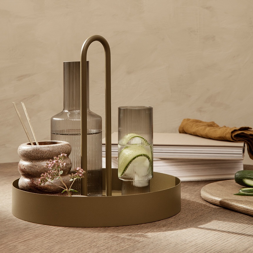 ferm LIVING եӥ Grib Tray  ȥ쥤 ľ28cm  ̲ ʪ Ǽ ƥꥢ  ᥤܥå  åġ  Хå   ̵