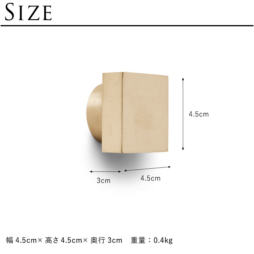 �̲� ����ƥꥢ ���� �եå� ferm LIVING �ե������ӥ� Square Hook ���������եå� Large 4.5cm��4.5cm  ��������ϥ󥬡� �ɳݤ� �եå� �Ĥޤ� �ϥ�ɥ�  �����Ф� ��� ��ü� ��ʪ  ������̵����