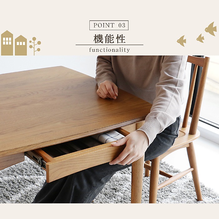 Herit. �إ�å� Dining Table ��80cm �⤵72cm �ʥ����� �����˥󥰡��ơ��֥륪���� 2�ͳݤ� �ȶ� ����ƥꥢ �̲� ����ץ� ��ӥ�