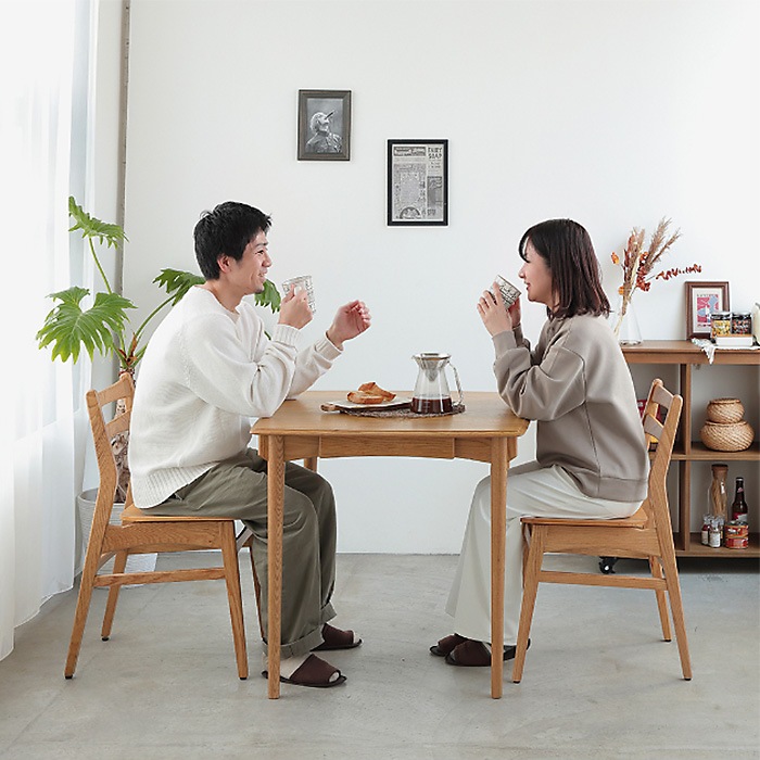 Herit. �إ�å� Dining Table ��80cm �⤵72cm �ʥ����� �����˥󥰡��ơ��֥륪���� 2�ͳݤ� �ȶ� ����ƥꥢ �̲� ����ץ� ��ӥ�