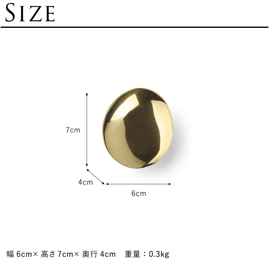 �̲� ����ƥꥢ ���� �եå� ferm LIVING �ե������ӥ� Chanterelle Hook �����ȥ�� �եå�  ��������ϥ󥬡� �ɳݤ� �եå� �Ĥޤ� �ϥ�ɥ�  �����Ф� ��� ��ü� ��ʪ  ������̵����