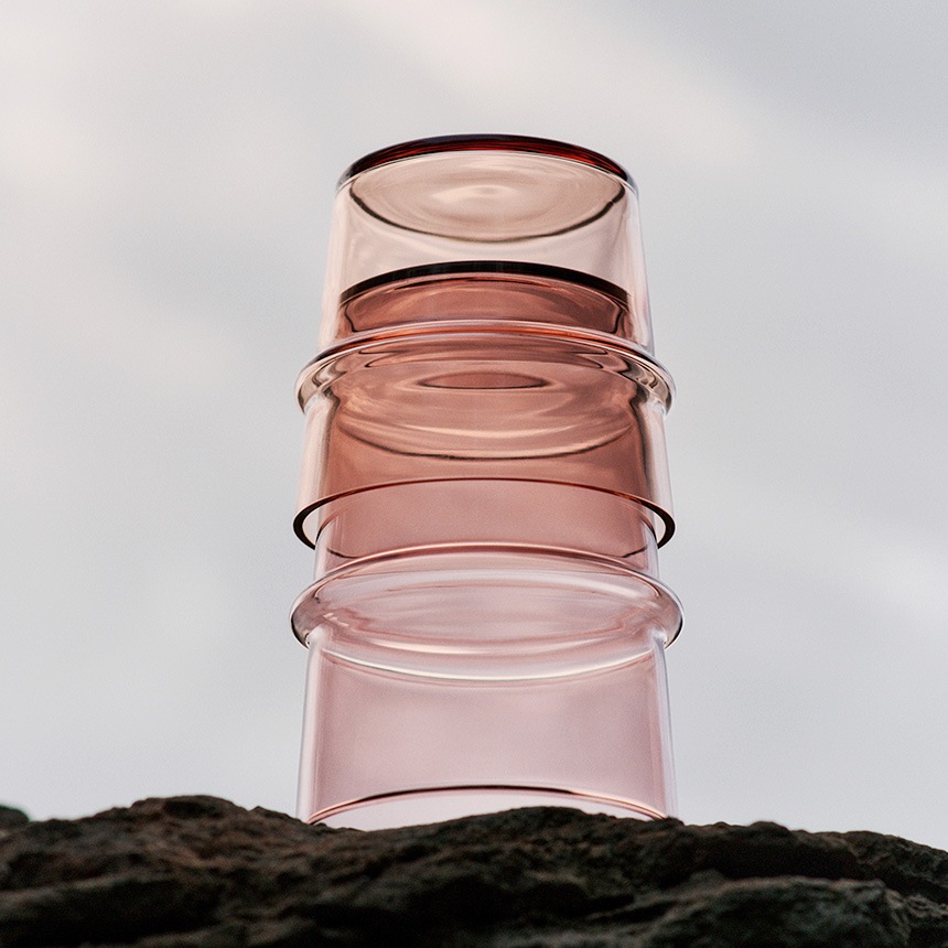 ferm LIVING �ե������ӥ� Boya Glasses �ܥ� ���饹 Low 2�ĥ��å�  ����֥顼 ���å� ���饹 �ǥ�ޡ��� Ʃ�� ������� ���� ����ƥꥢ ���� ���å��� �����å��� �ڥ�  ������̵����