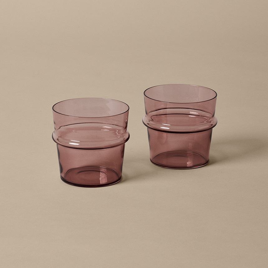 ferm LIVING �ե������ӥ� Boya Glasses �ܥ� ���饹 Low 2�ĥ��å�  ����֥顼 ���å� ���饹 �ǥ�ޡ��� Ʃ�� ������� ���� ����ƥꥢ ���� ���å��� �����å��� �ڥ�  ������̵����