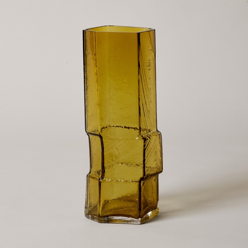 �̲� ���� ���饹 ferm LIVING �ե������ӥ� ���饹���� Muro Vase ����١��� �⤵30cm  �̲����� ������� ���ꥢ Ʃ�� ���� ��ӥ� �ޤ�� ����ƥꥢ ���� �֥��� �͵� �緿 �礭�� ��������Ź  ������̵����