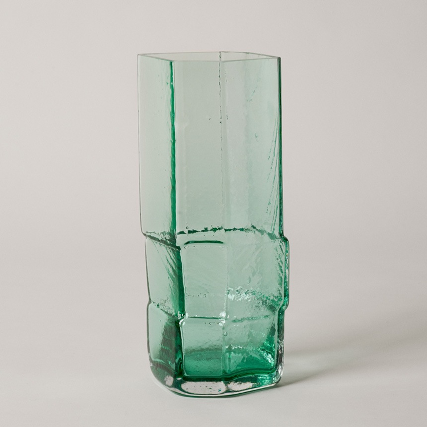 �̲� ���� ���饹 ferm LIVING �ե������ӥ� ���饹���� Muro Vase ����١��� �⤵30cm  �̲����� ������� ���ꥢ Ʃ�� ���� ��ӥ� �ޤ�� ����ƥꥢ ���� �֥��� �͵� �緿 �礭�� ��������Ź  ������̵����