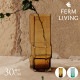 �̲� ���� ���饹 ferm LIVING �ե������ӥ� ���饹���� Muro Vase ����١��� �⤵30cm  �̲����� ������� ���ꥢ Ʃ�� ���� ��ӥ� �ޤ�� ����ƥꥢ ���� �֥��� �͵� �緿 �礭�� ��������Ź  ������̵����